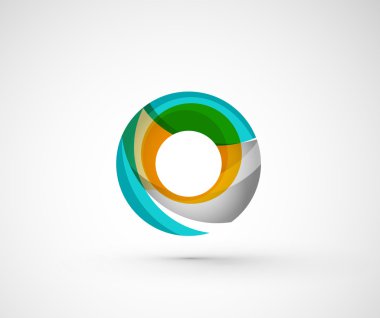 soyut geometrik şirket logosu yüzük,