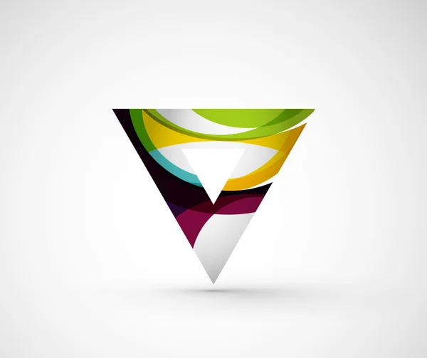 Abstrato geométrico logotipo da empresa triângulo , — Vetor de Stock