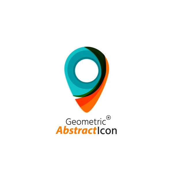 Emblema de negocio geométrico abstracto — Vector de stock