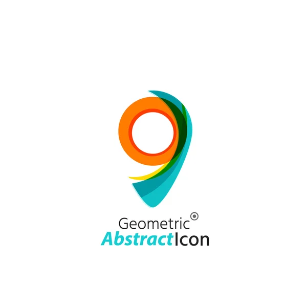 Abstracte geometrische business corporate embleem — Stockvector