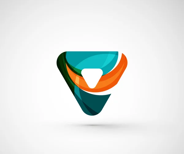 Abstraktní geometrická společnosti logo trojúhelník, — Stockový vektor