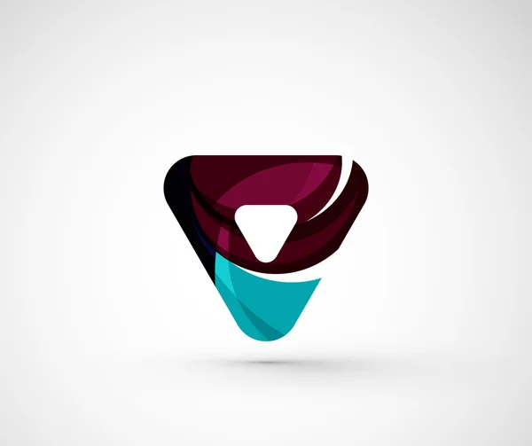Triángulo del logotipo de la empresa geométrica abstracta — Archivo Imágenes Vectoriales