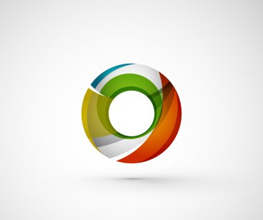 soyut geometrik şirket logosu yüzük