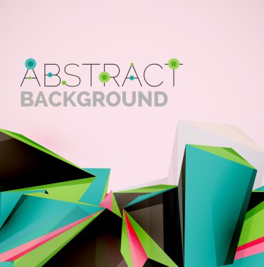 Havadaki geometrik şekiller.