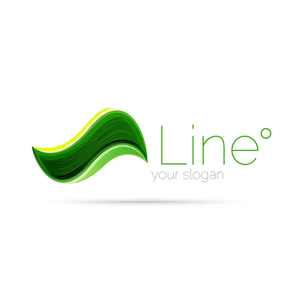 Abstraktní vlna linii logo — Stockový vektor