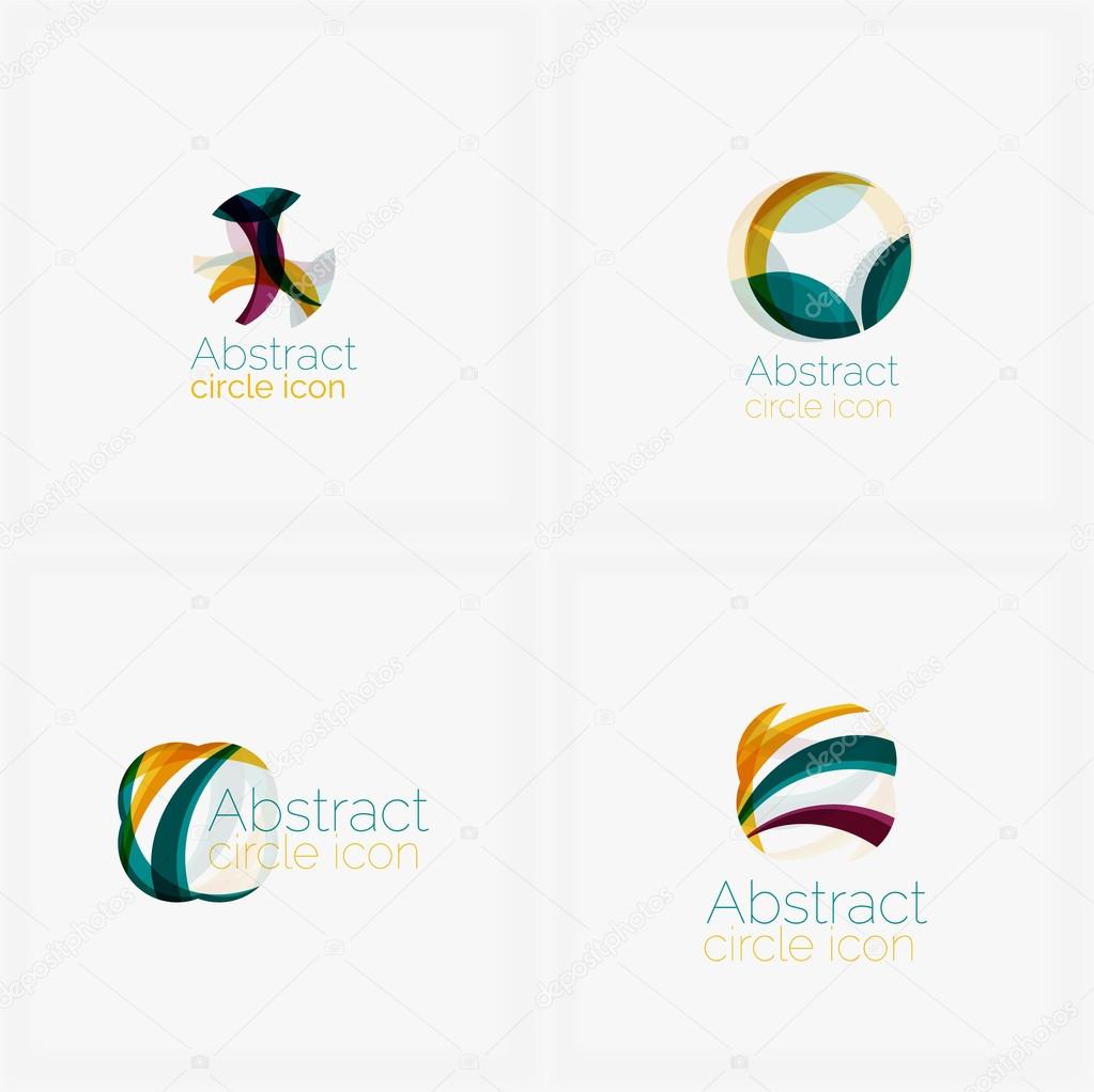 Abstract symmetric geometric shapes, business icon. Vector icon