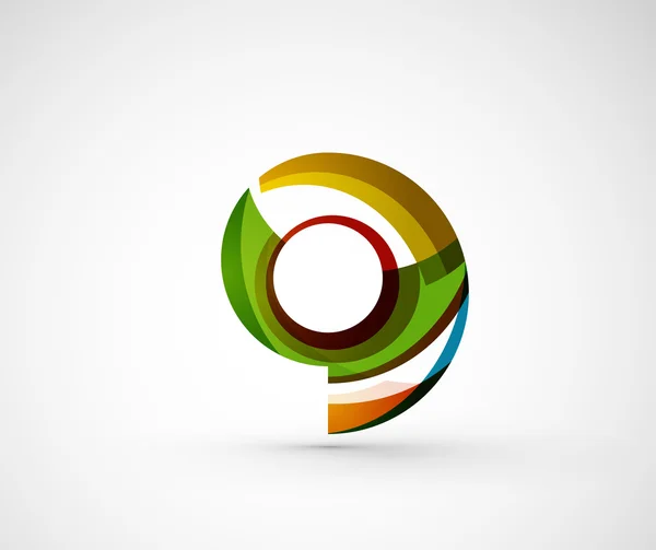 Abstrakta geometriska företaget logotyp ring, — Stock vektor