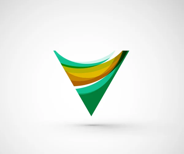 Abstract geometric company logo triangle, — Stock Vector
