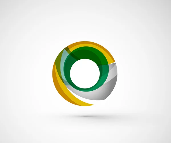 Anillo de logotipo de la empresa geométrica abstracta , — Vector de stock