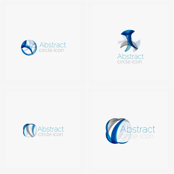 Cirkel abstrakt form logotyp — Stock vektor