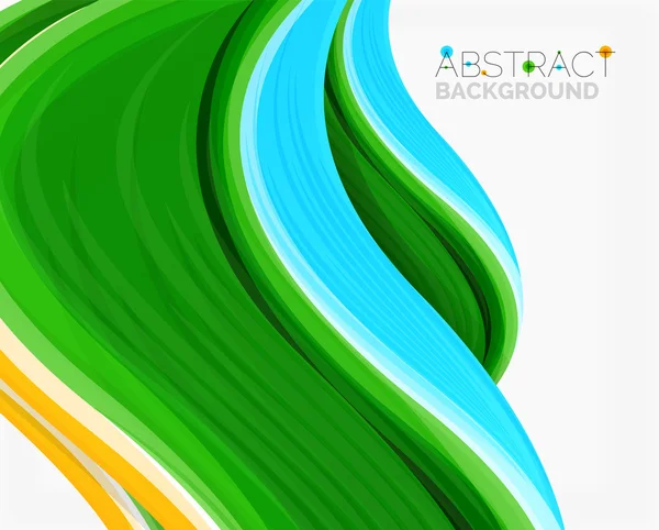 Abstract realistic solid wave background — Stock Vector