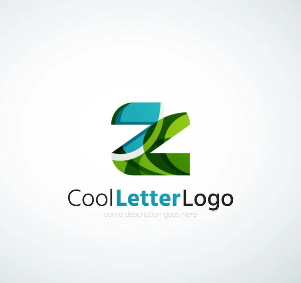 Letra logo de la empresa — Vector de stock