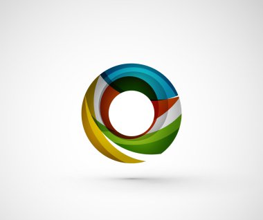 soyut geometrik şirket logosu yüzük, halka
