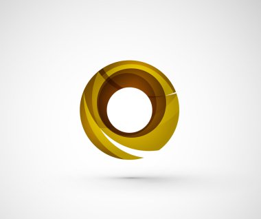 soyut geometrik şirket logosu yüzük, halka