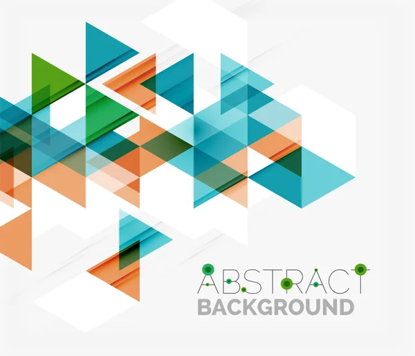 Abstract geometric background. Modern overlapping triangles — Stock Vector