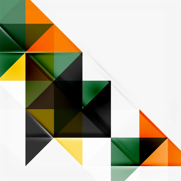 Fundo geométrico abstrato. Triângulos modernos sobrepostos — Vetor de Stock
