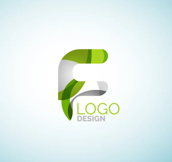 Logotipo de letra vectorial — Vector de stock