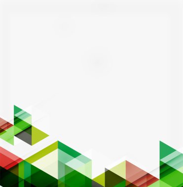 Soyut geometrik arkaplan. Modern çakışan üçgenler