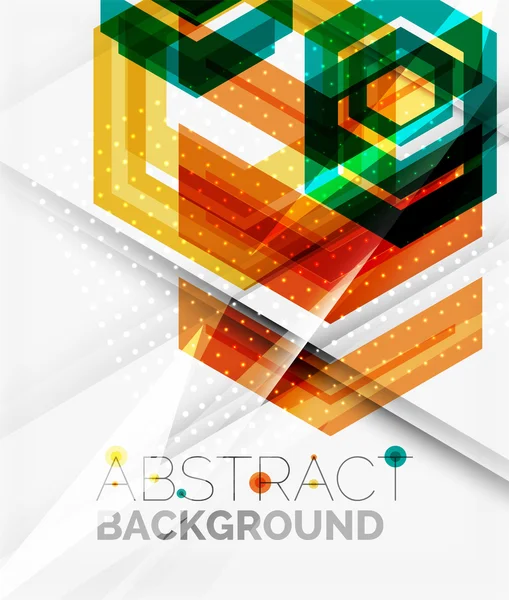 Geometric abstract background. Arrow design — Stock Vector