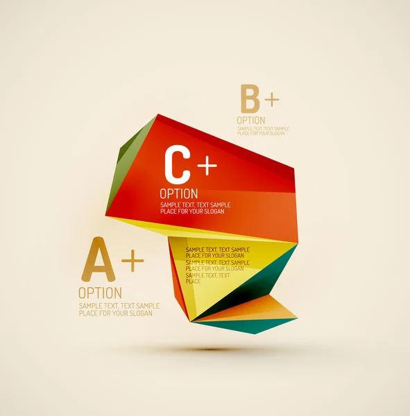 Formas geométricas no ar. Vector fundo abstrato — Vetor de Stock