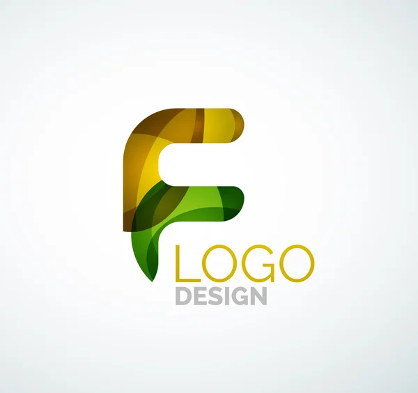 Logotipo de letra vectorial — Vector de stock