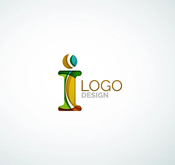 Logotipo de letra vectorial — Vector de stock