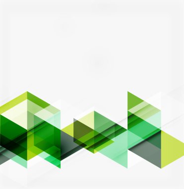 Soyut geometrik arkaplan. Modern çakışan üçgenler