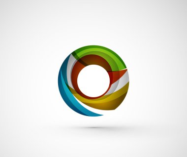 soyut geometrik şirket logosu yüzük, halka