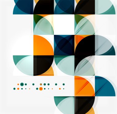 Yarım daire üçgen desen