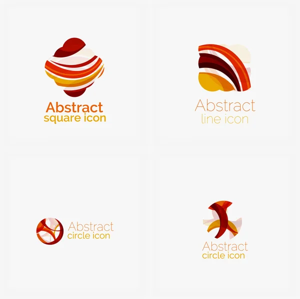 Limpiar elegante círculo en forma de logotipo geométrico abstracto. Universal para cualquier idea — Archivo Imágenes Vectoriales