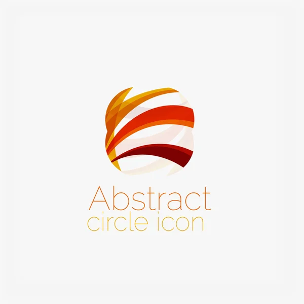 Limpe círculo elegante em forma de logotipo geométrico abstrato. Universal para qualquer ideia — Vetor de Stock