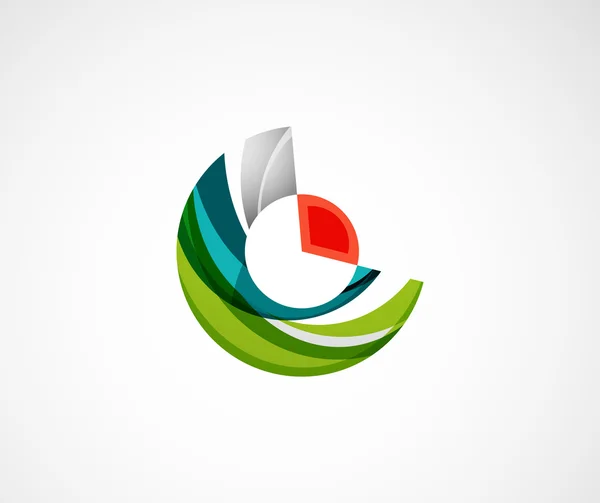 Diseño del logotipo de la empresa estadística. Ilustración vectorial . — Vector de stock