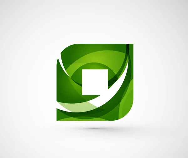 Streszczenie firmy geometryczne logo placu, rombu — Wektor stockowy