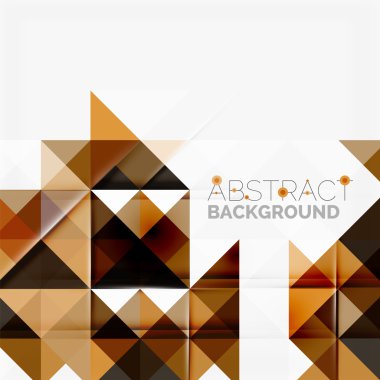 Soyut geometrik arkaplan. Modern çakışan üçgenler