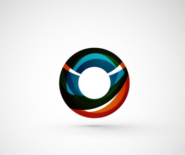 soyut geometrik şirket logosu yüzük, halka