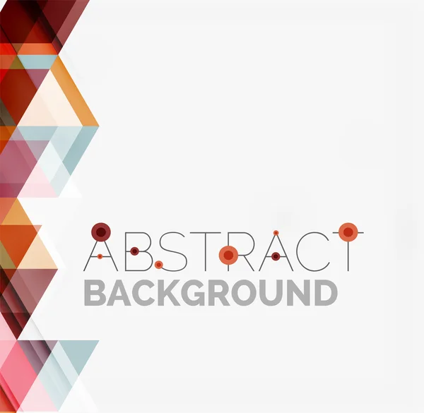 Abstract geometric background. Modern overlapping triangles — Stock Vector