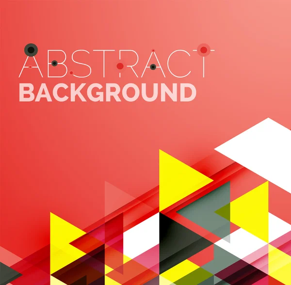 Abstract geometric background. Modern overlapping triangles — Stock Vector