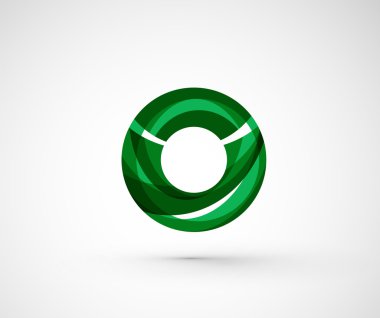 soyut geometrik şirket logosu yüzük, halka