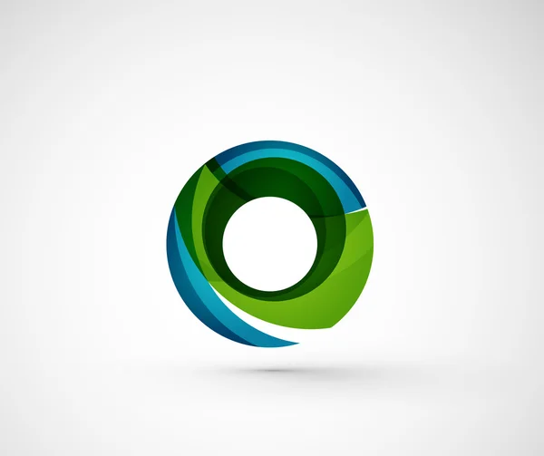 Anillo de logotipo de la empresa geométrica abstracta, círculo — Vector de stock