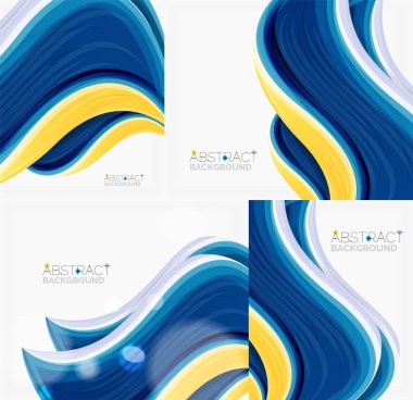 soyut gerçekçi katı dalga arka plan