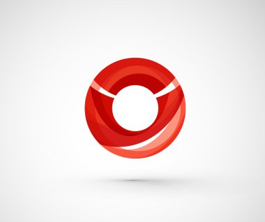 soyut geometrik şirket logosu yüzük,