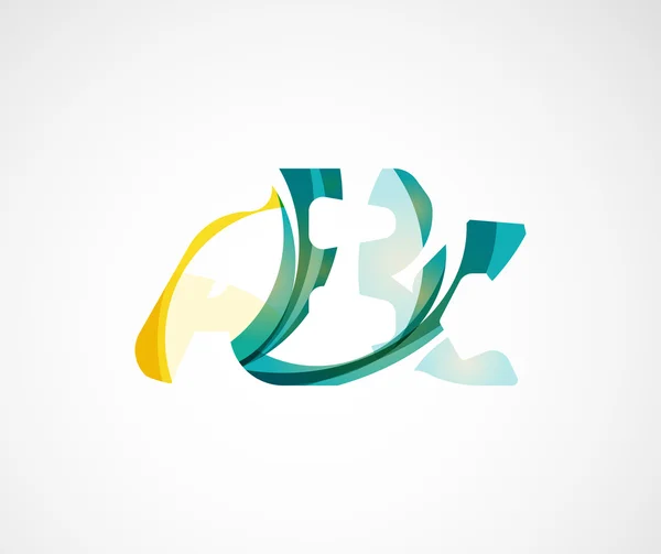 Logo de la empresa Abc. Ilustración vectorial . — Vector de stock