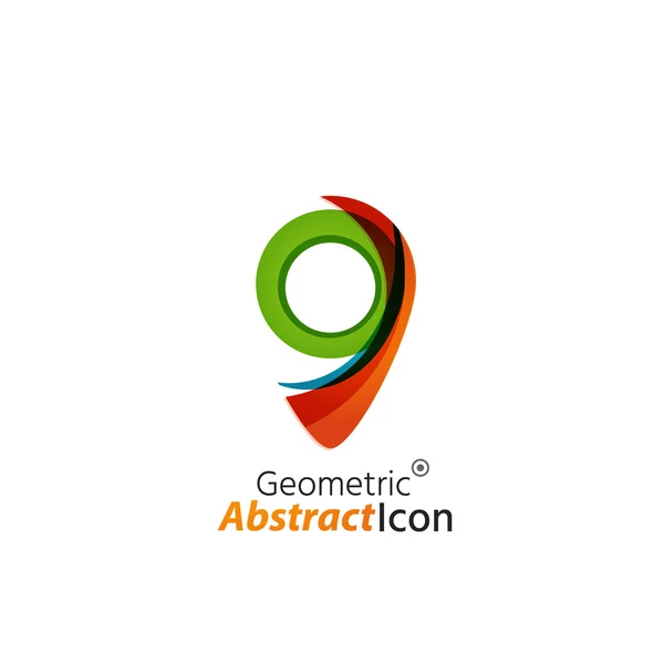 Abstracte geometrische business corporate embleem — Stockvector