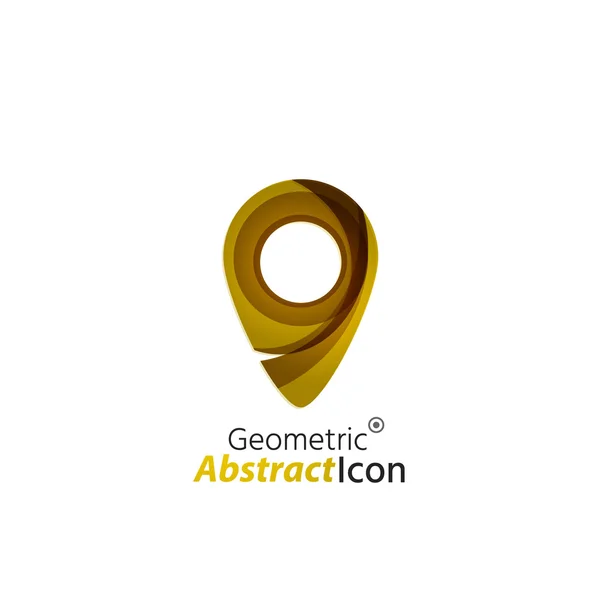 Emblema corporativo de negocio geométrico abstracto — Vector de stock
