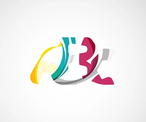 Logo společnosti ABC. vektorové ilustrace. — Stockový vektor