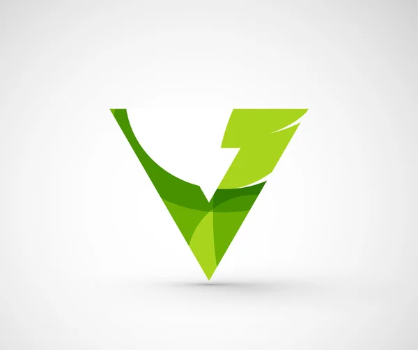 Streszczenie firmy geometryczne logo trójkąt, Strzałka — Wektor stockowy