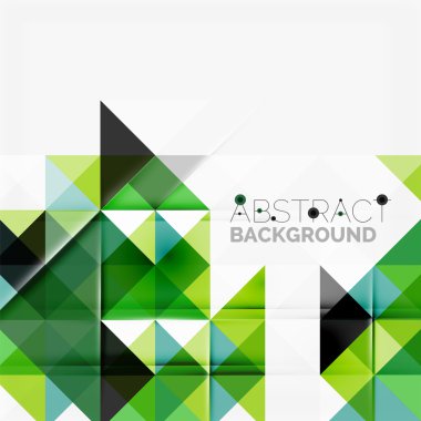 Soyut geometrik arkaplan. Modern çakışan üçgenler