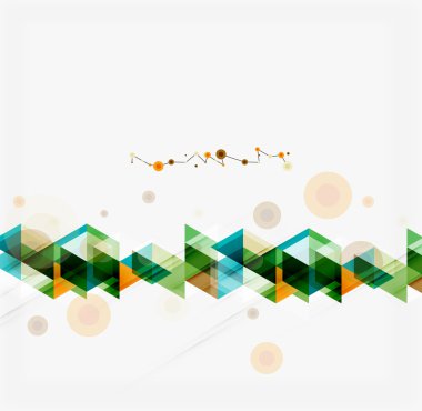 Temiz renkli alışılmadık geometrik desen tasarım