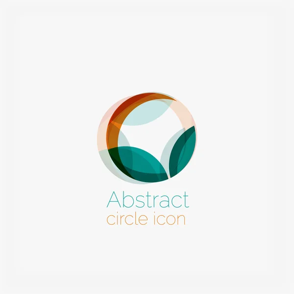 Limpe círculo elegante em forma de logotipo geométrico abstrato. Universal para qualquer ideia — Vetor de Stock