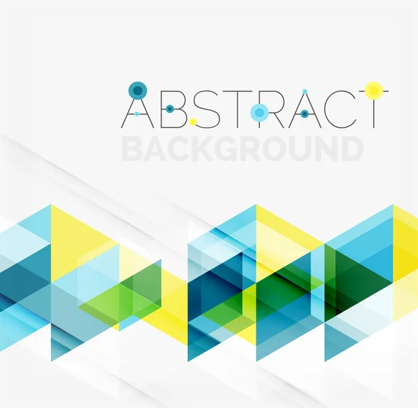 Abstract geometric background. Modern overlapping triangles — Stock Vector